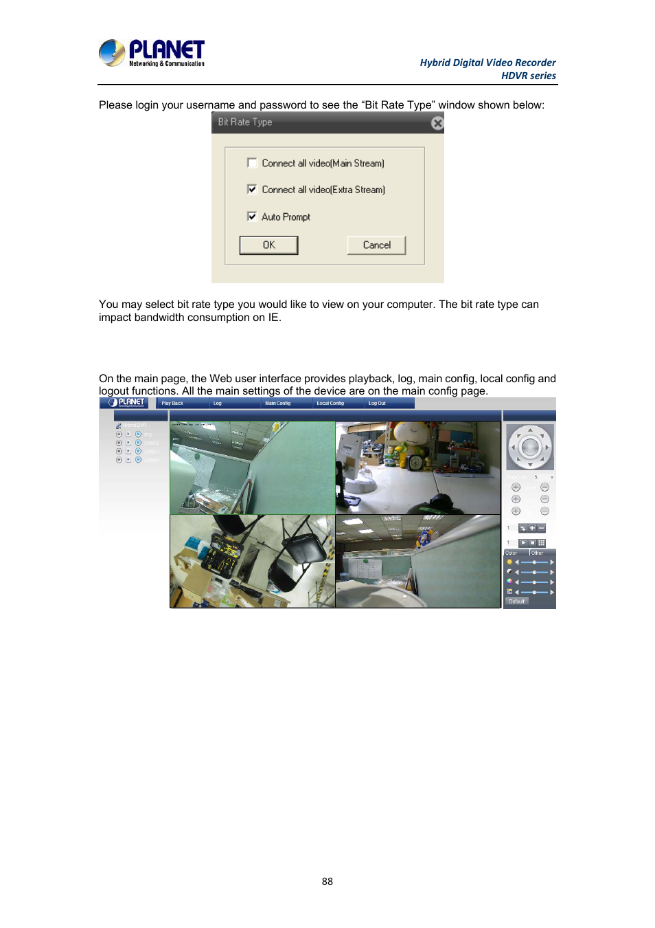 2 live view on browser | PLANET HDVR-1630 User Manual | Page 88 / 92