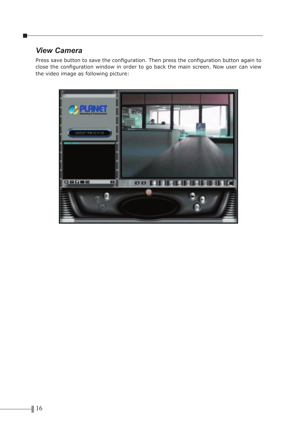 View camera | PLANET ICA-100C User Manual | Page 18 / 20