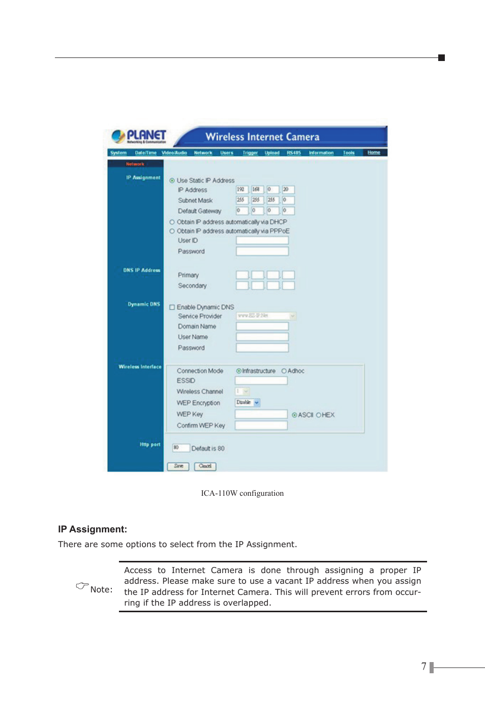 PLANET ICA-100C User Manual | Page 9 / 20