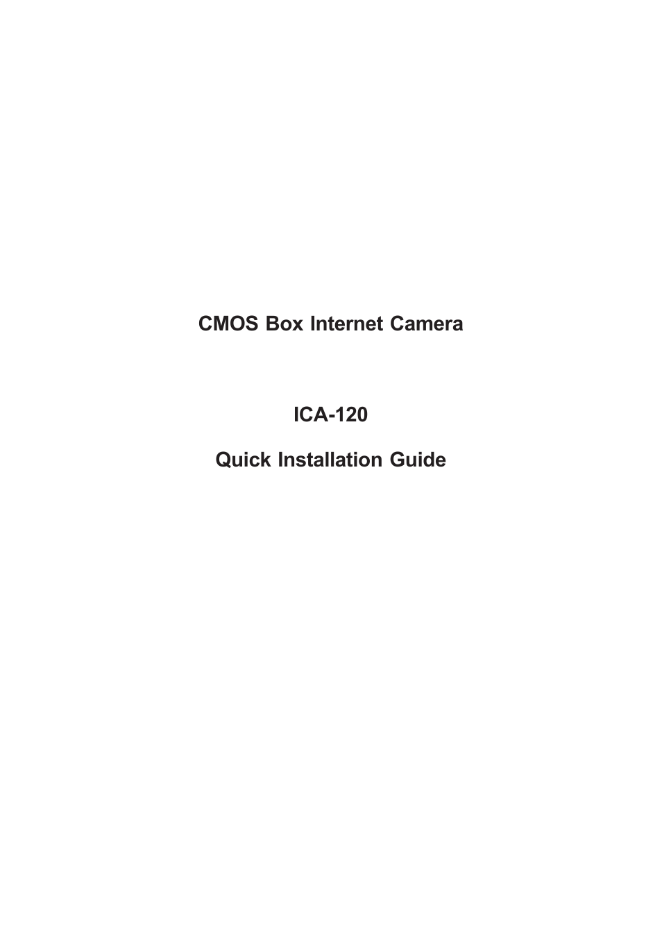 PLANET ICA-120 User Manual | 20 pages