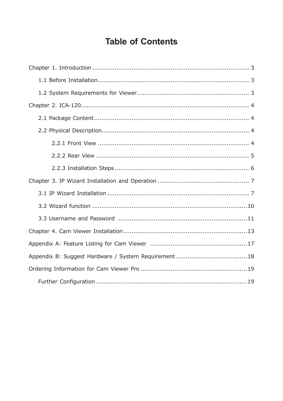 PLANET ICA-120 User Manual | Page 2 / 20