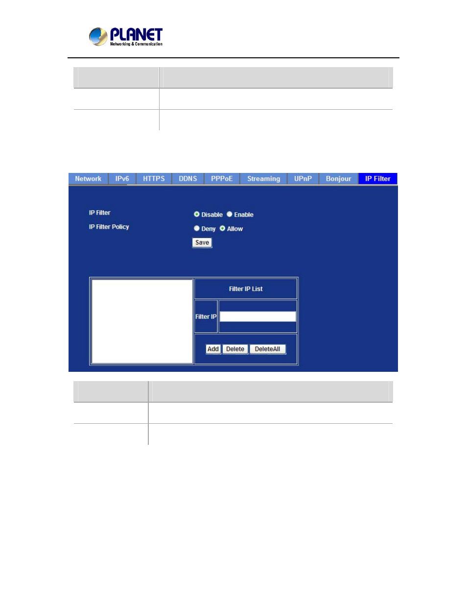 9 ip filter | PLANET ICA-2250VT User Manual | Page 49 / 97