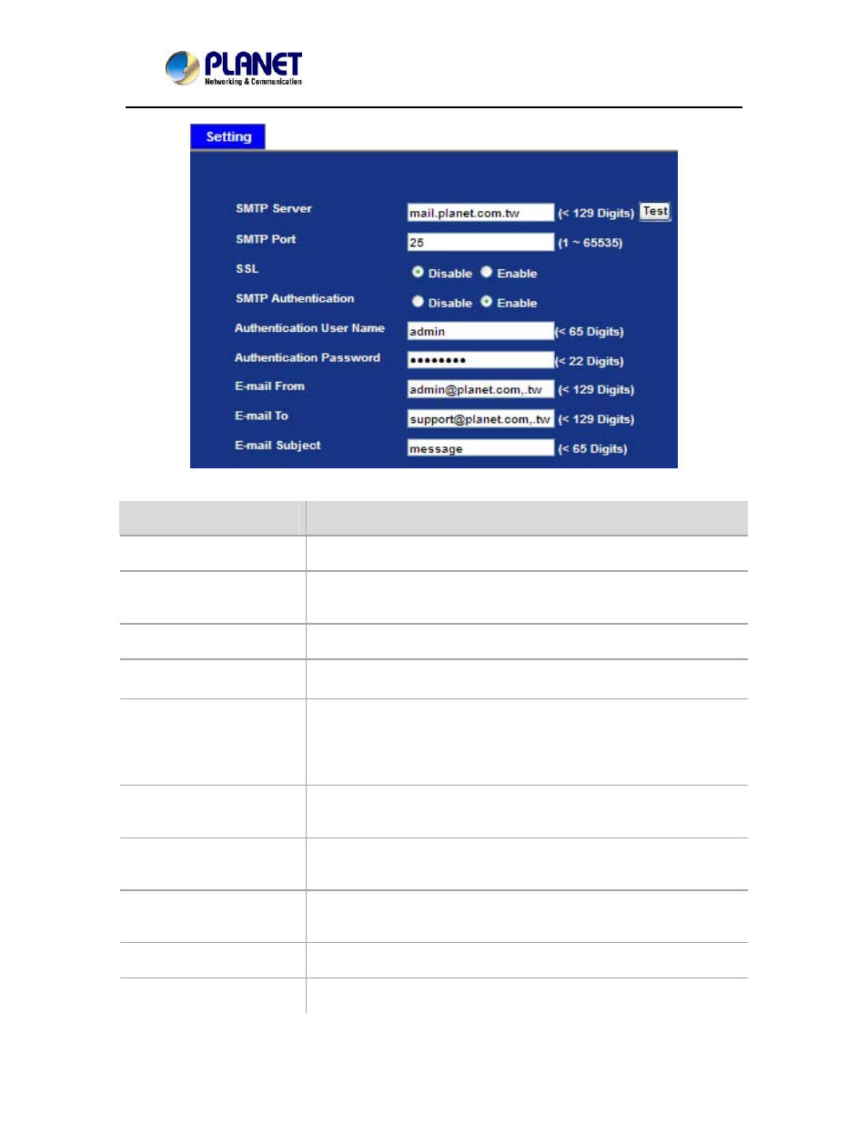 PLANET ICA-2250VT User Manual | Page 70 / 97