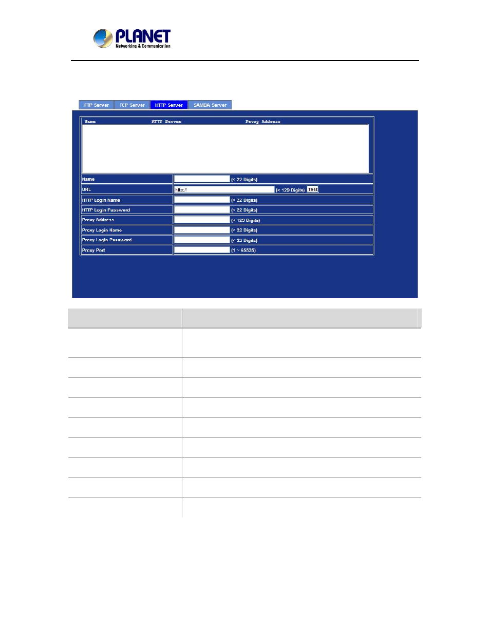 3 http server | PLANET ICA-2250VT User Manual | Page 78 / 97