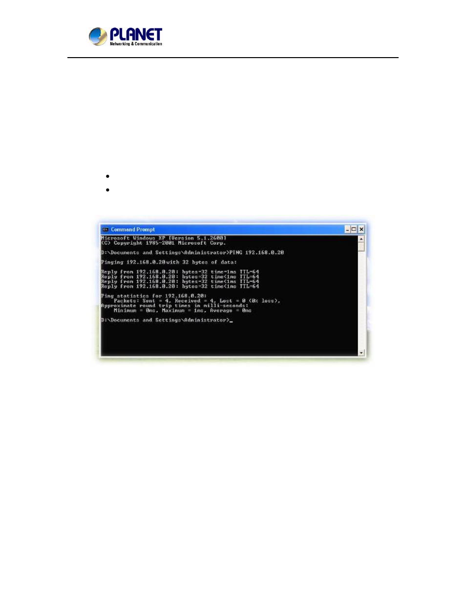 Appendix a: ping ip address, Appendix a, Ping ip address | PLANET ICA-2250VT User Manual | Page 85 / 97