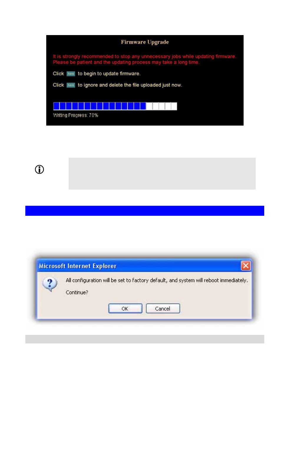 Factory default screen, Trigger & capture, Hint | PLANET ICA-500 User Manual | Page 43 / 75