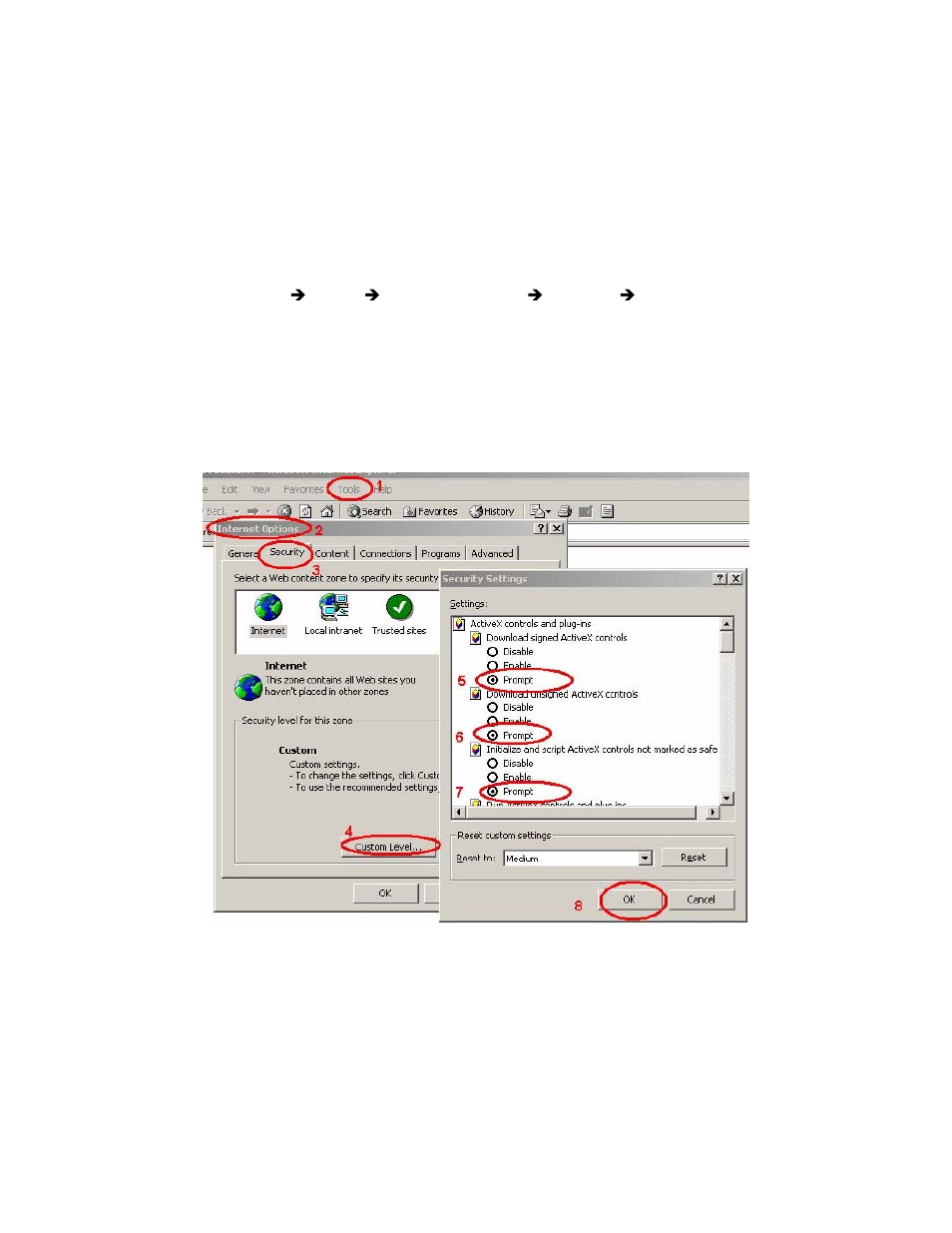 8 setup activex to use the ica-525, 1 internet explorer 6 for windows xp | PLANET ICA-525 User Manual | Page 26 / 80