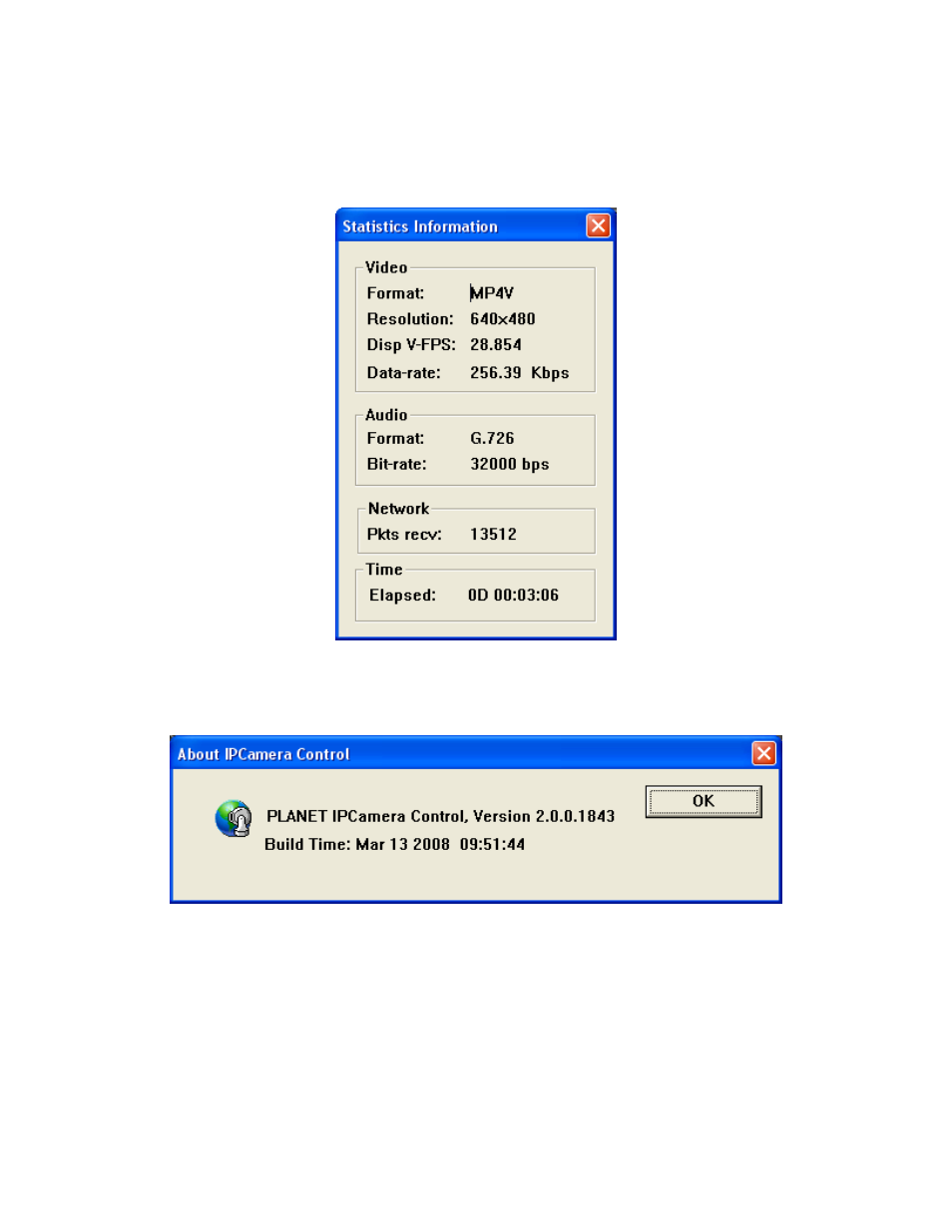 5 statistics, 6 about, 5 statistics 3.4.6 about | PLANET ICA-525 User Manual | Page 37 / 80