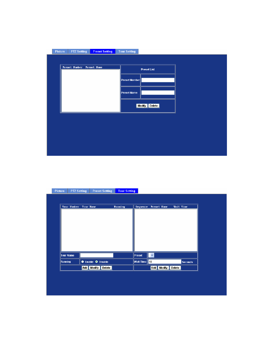 3 preset setting, 4 tour setting, 3 preset setting 3.6.4 tour setting | PLANET ICA-525 User Manual | Page 49 / 80