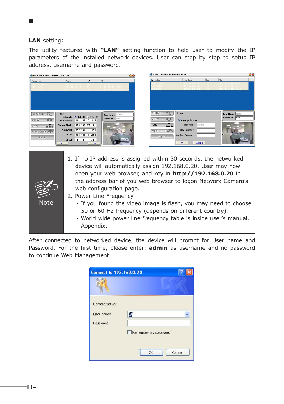 PLANET ICA-H312 User Manual | Page 14 / 16