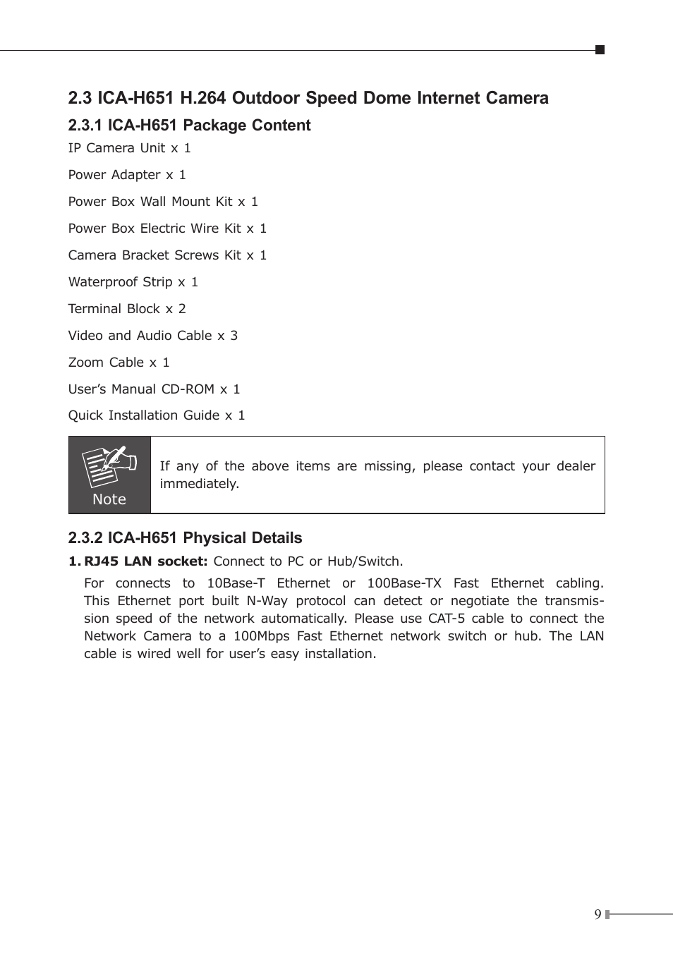 PLANET ICA-H312 User Manual | Page 9 / 16
