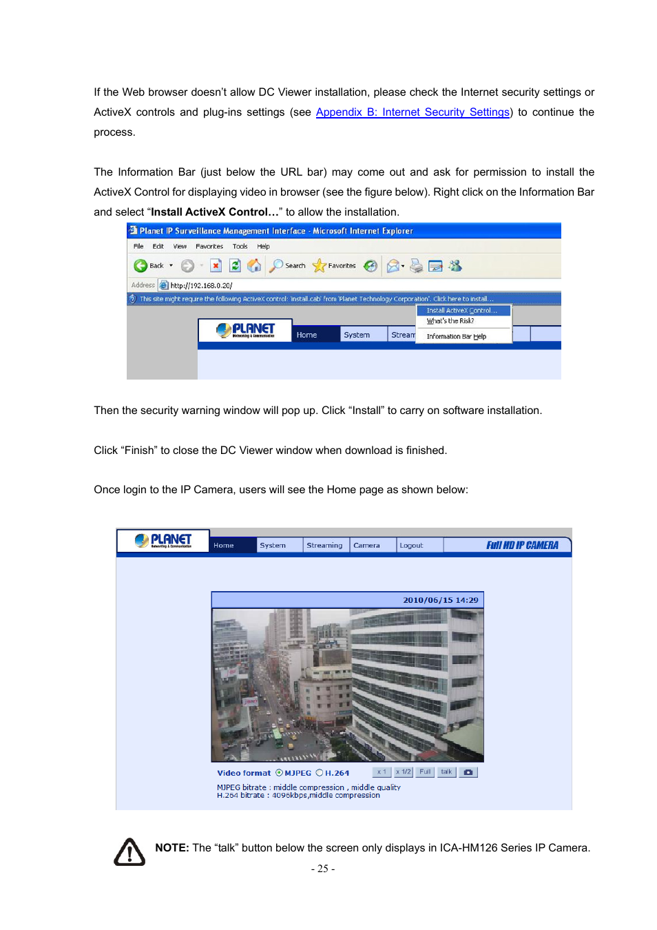 PLANET ICA-H612 User Manual | Page 25 / 81
