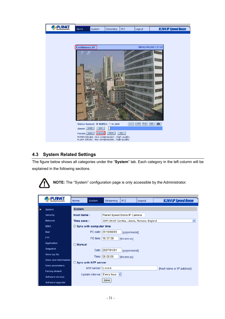 3 system related settings | PLANET ICA-H612 User Manual | Page 31 / 81