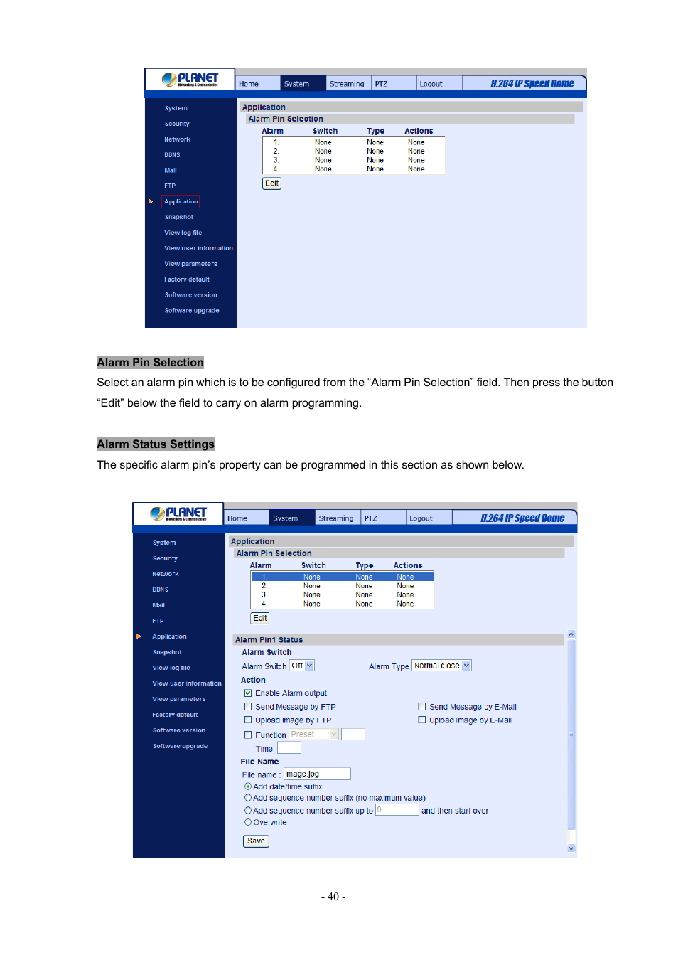 PLANET ICA-H612 User Manual | Page 40 / 81