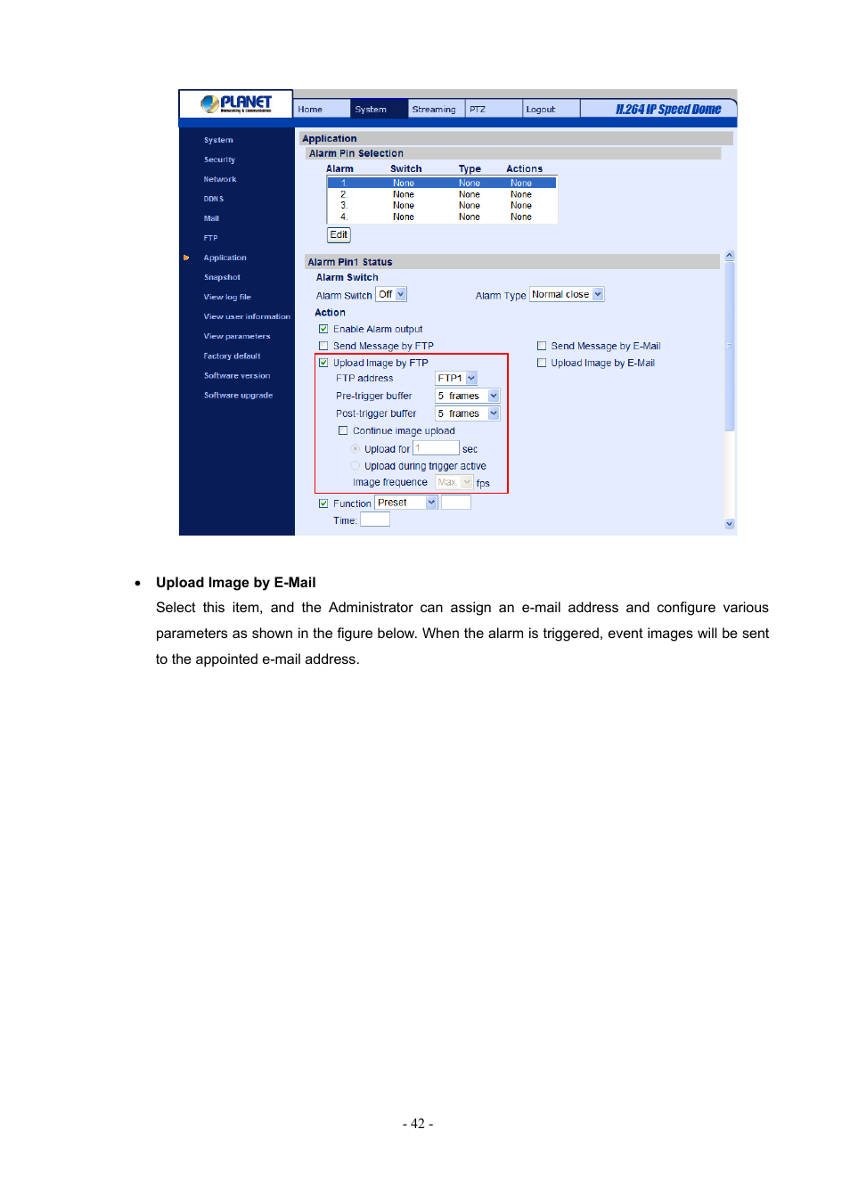 PLANET ICA-H612 User Manual | Page 42 / 81