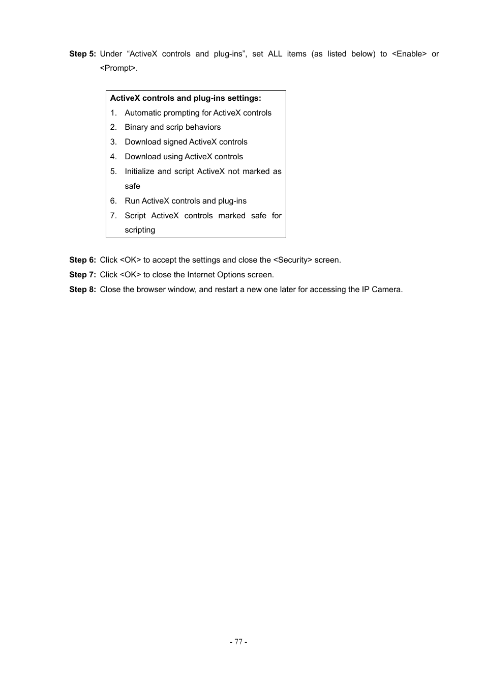 PLANET ICA-H612 User Manual | Page 77 / 81