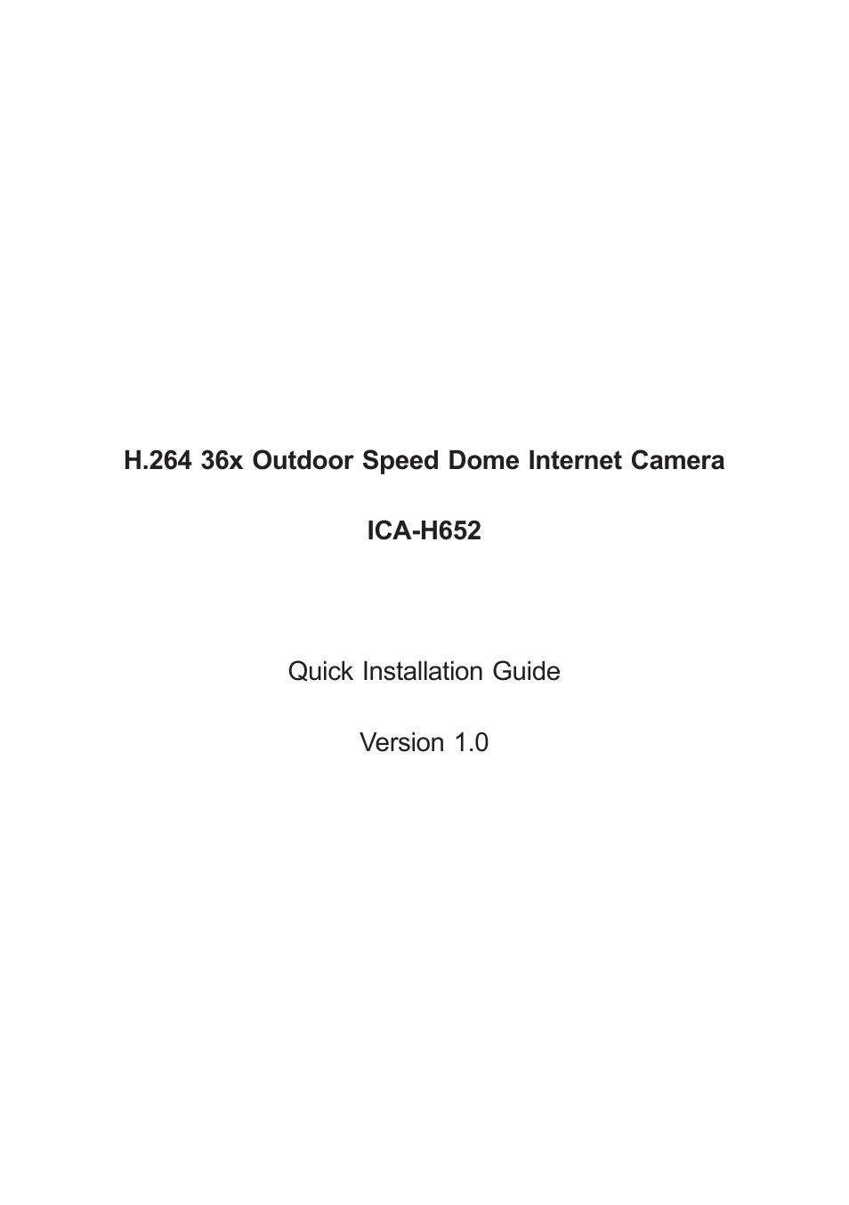 PLANET ICA-H652 User Manual | 15 pages