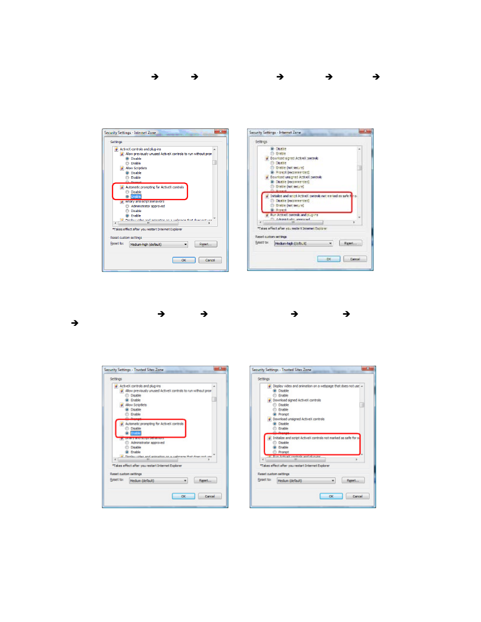 Internet explorer 7 for windows vista | PLANET ICA-HM120 User Manual | Page 26 / 93