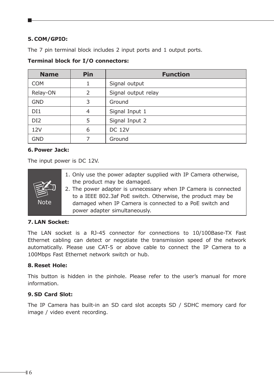 PLANET ICA-HM125 User Manual | Page 6 / 12