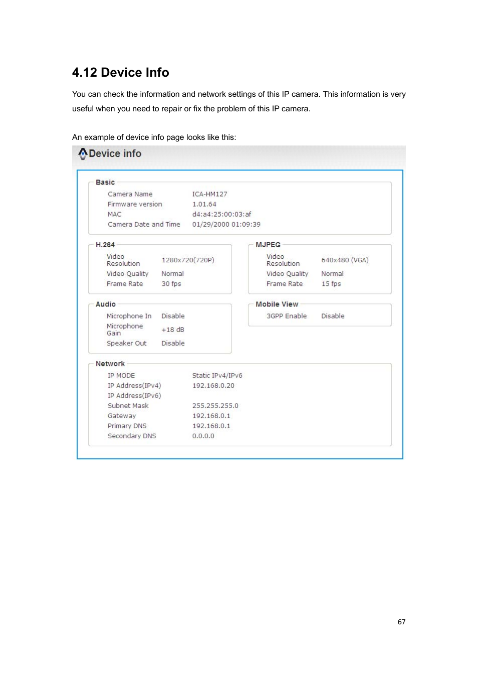 12 device info | PLANET ICA-HM127 User Manual | Page 68 / 73