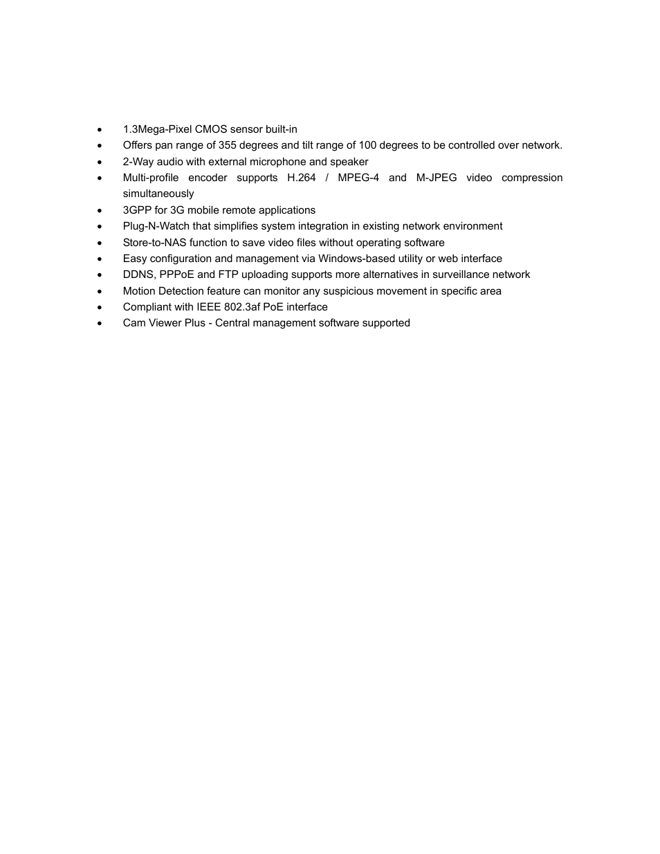 2 features | PLANET ICA-HM240 User Manual | Page 7 / 93