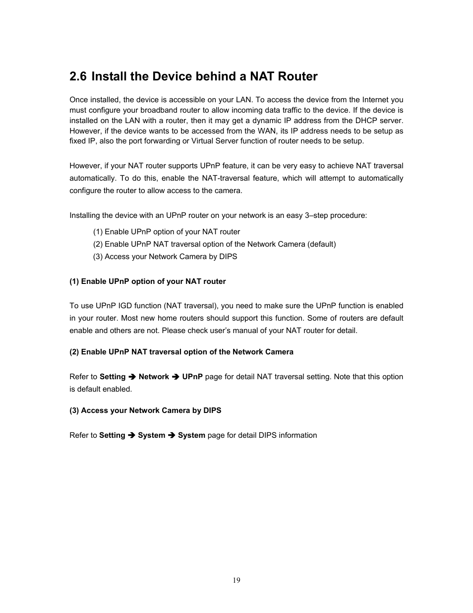 6 install the device behind a nat router | PLANET ICA-HM315W User Manual | Page 19 / 59