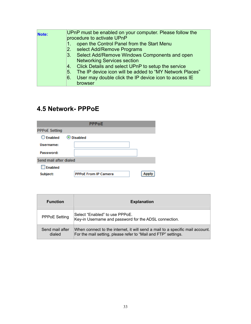 5 network- pppoe | PLANET ICA-HM315W User Manual | Page 33 / 59