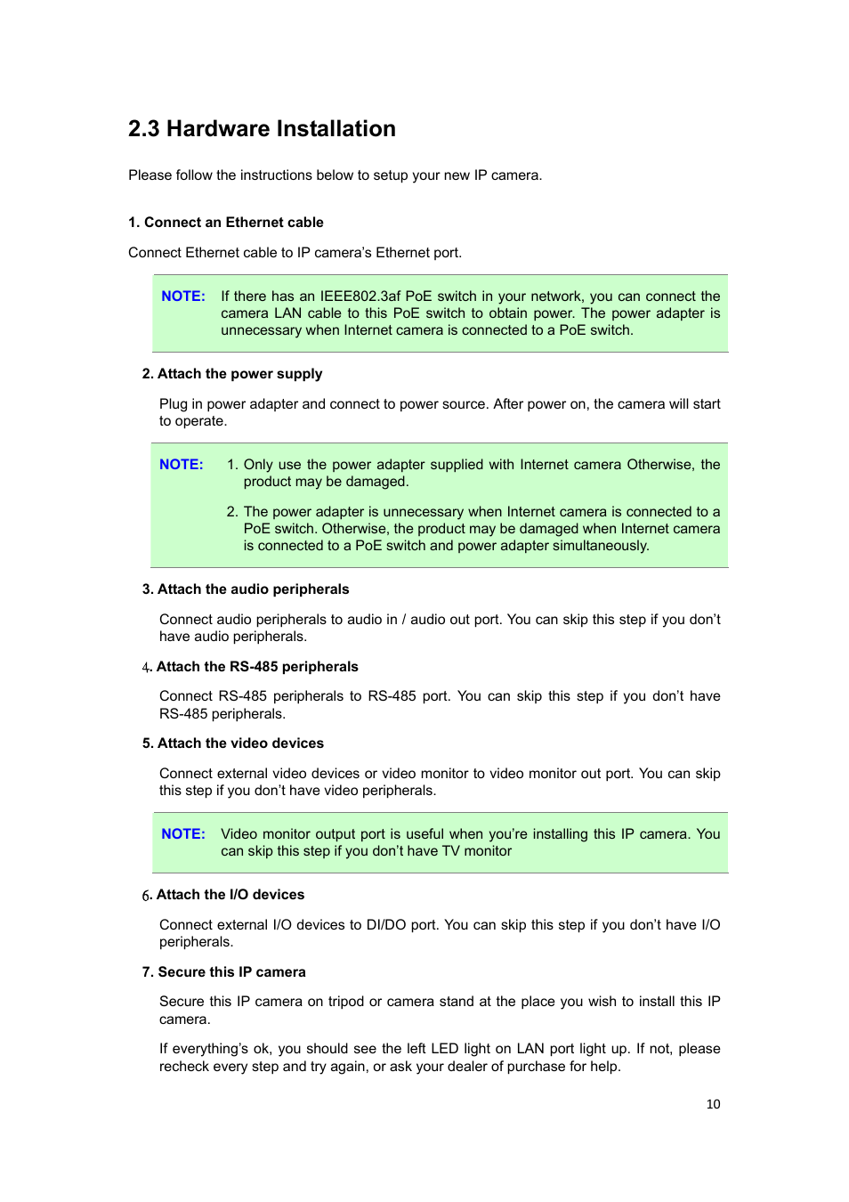 3 hardware installation | PLANET ICA-HM317 User Manual | Page 11 / 70