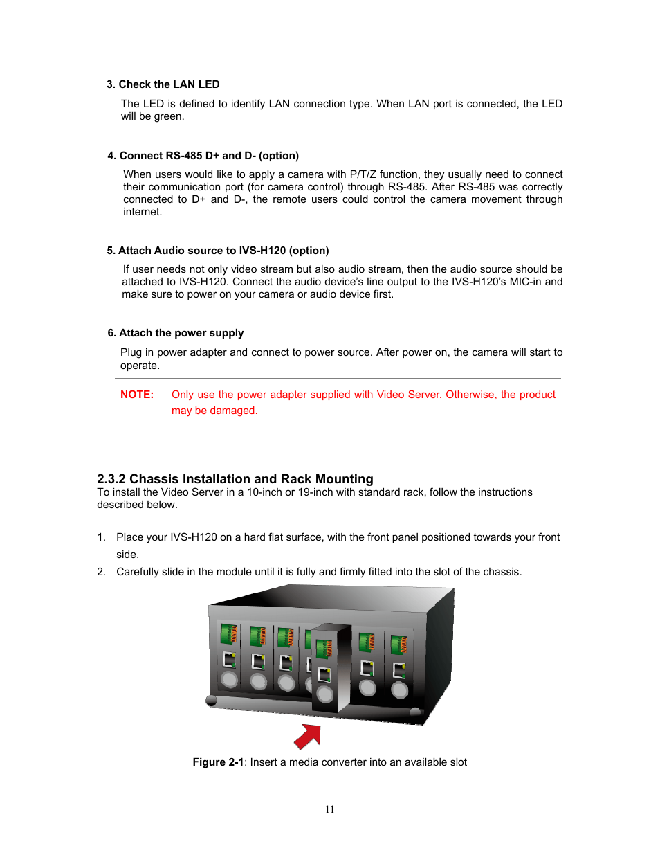 2 chassis installation and rack mounting | PLANET IVS-H120 User Manual | Page 11 / 91