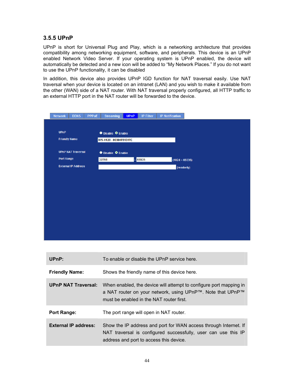 5 upnp | PLANET IVS-H120 User Manual | Page 44 / 91