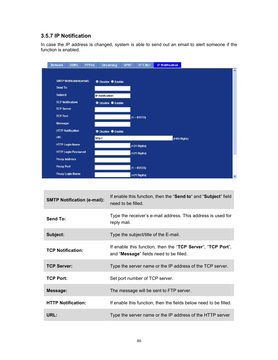 7 ip notification | PLANET IVS-H120 User Manual | Page 46 / 91