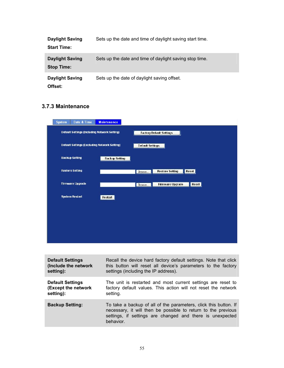 3 maintenance | PLANET IVS-H120 User Manual | Page 55 / 91