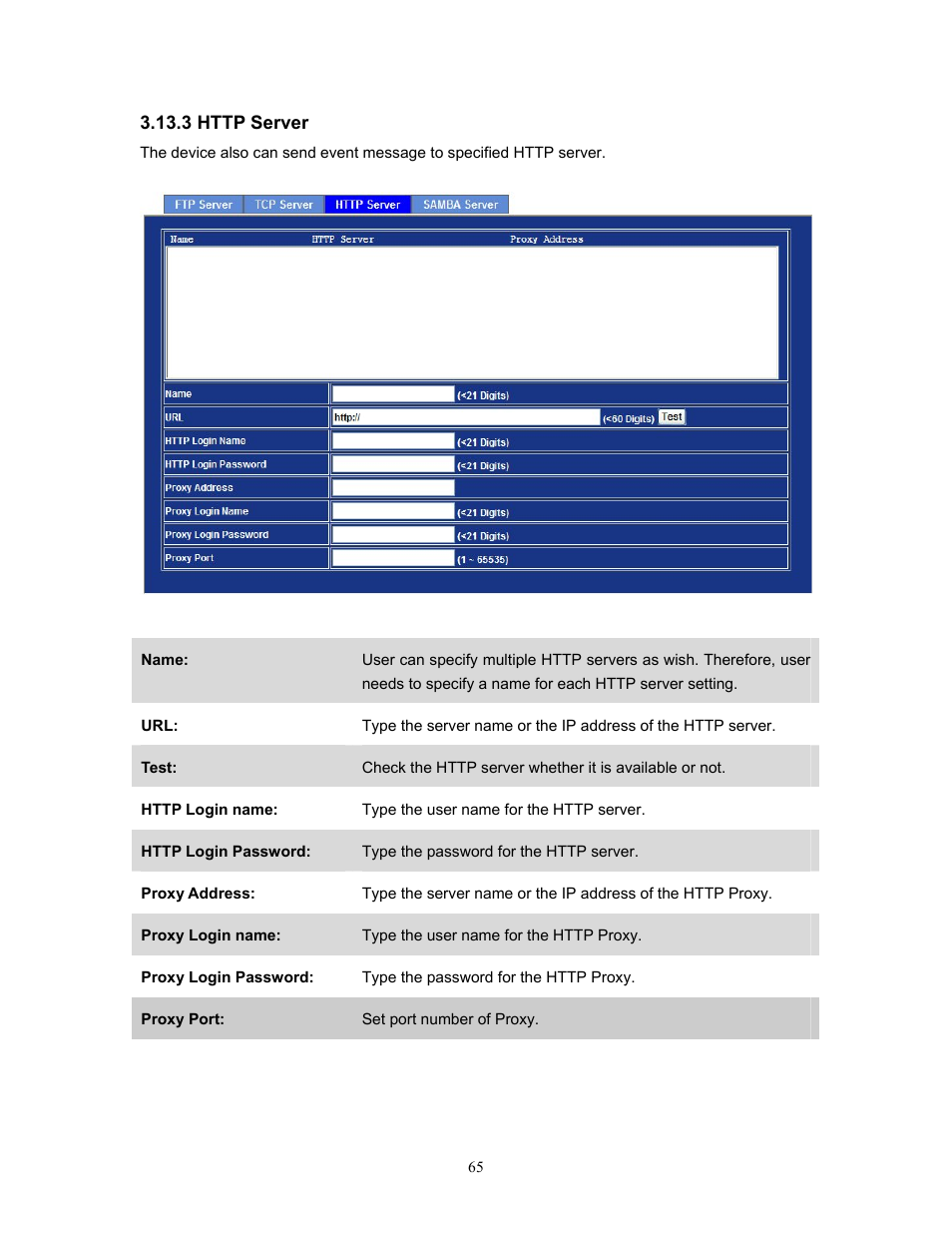 3 http server | PLANET IVS-H120 User Manual | Page 65 / 91