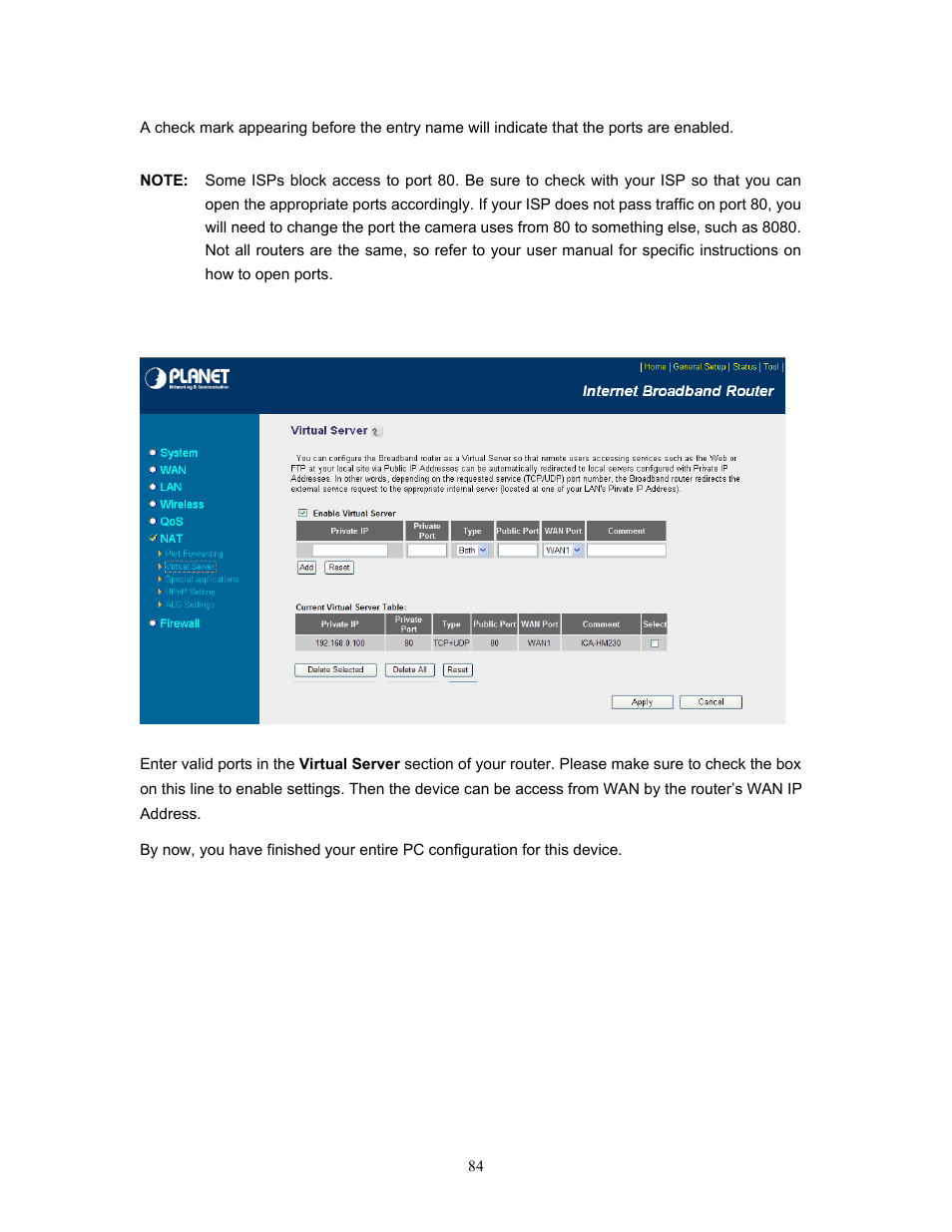 PLANET IVS-H120 User Manual | Page 84 / 91