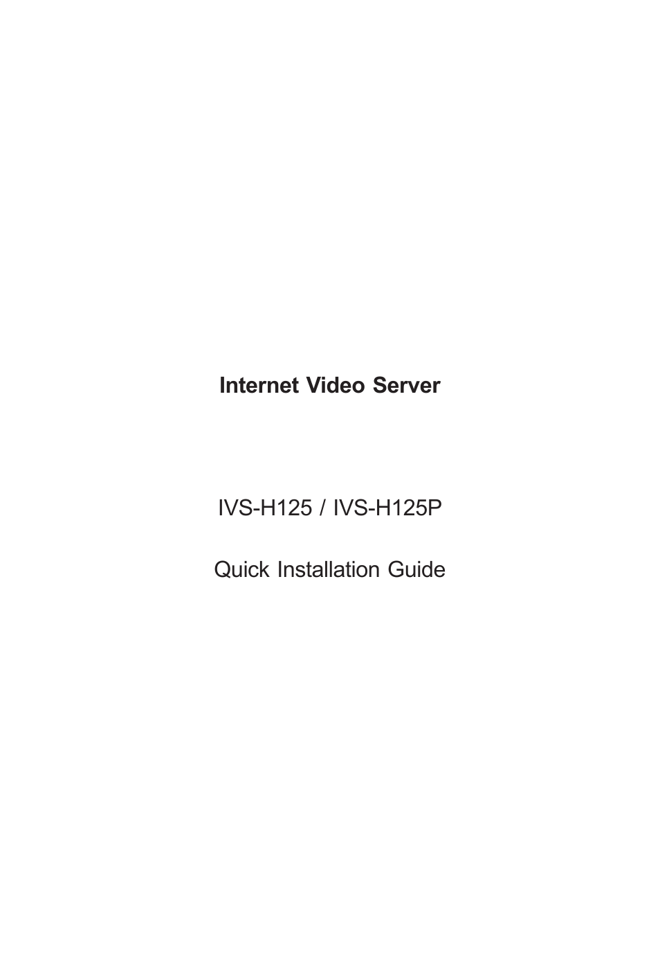 PLANET IVS-H125 User Manual | 16 pages