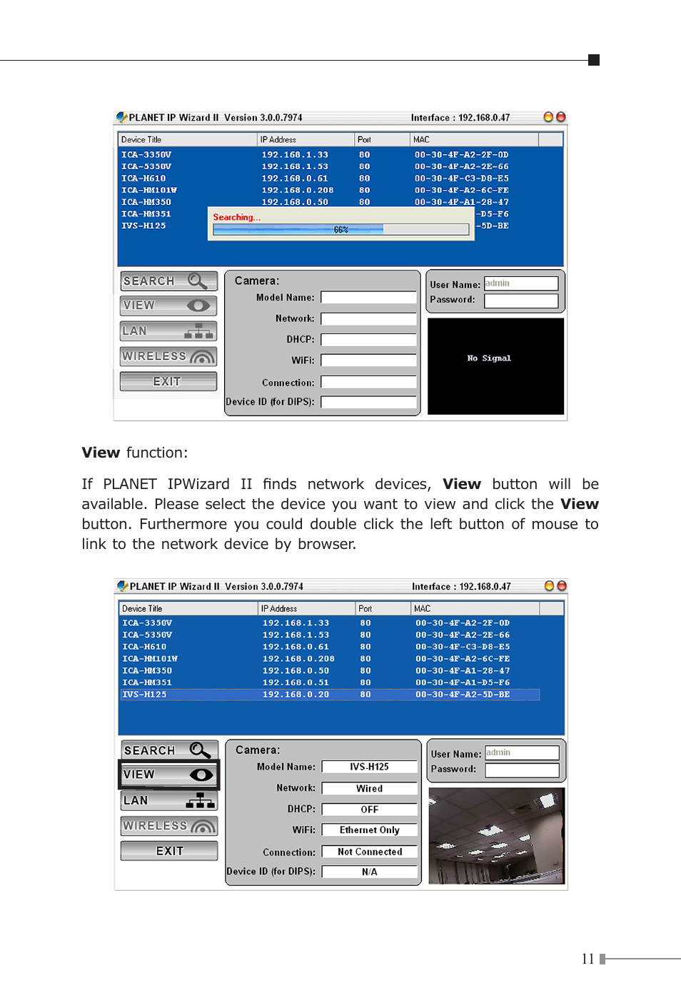 PLANET IVS-H125 User Manual | Page 11 / 16