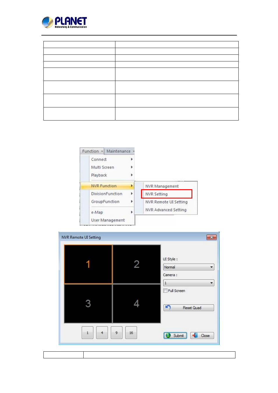 10 nvr remote ui control dialog | PLANET NVR-1615 User Manual | Page 22 / 47