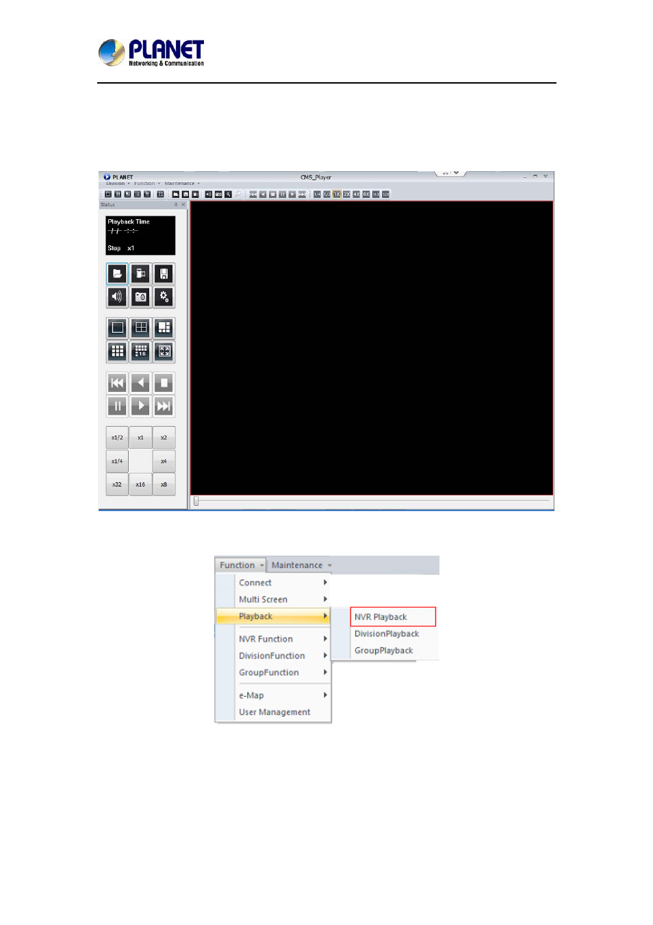 Chapter 2. playback | PLANET NVR-1615 User Manual | Page 34 / 47