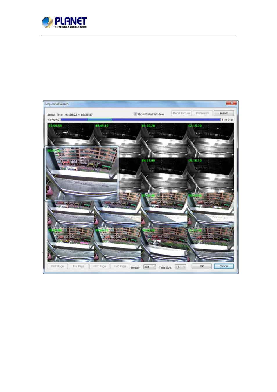 7 sequential search, 1 define search time period | PLANET NVR-1615 User Manual | Page 45 / 47