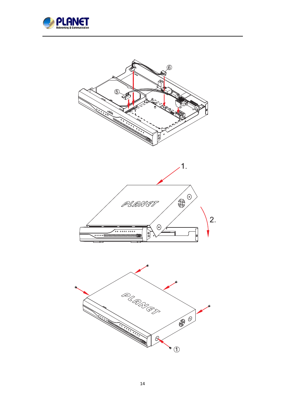 PLANET NVR-1615 User Manual | Page 14 / 57
