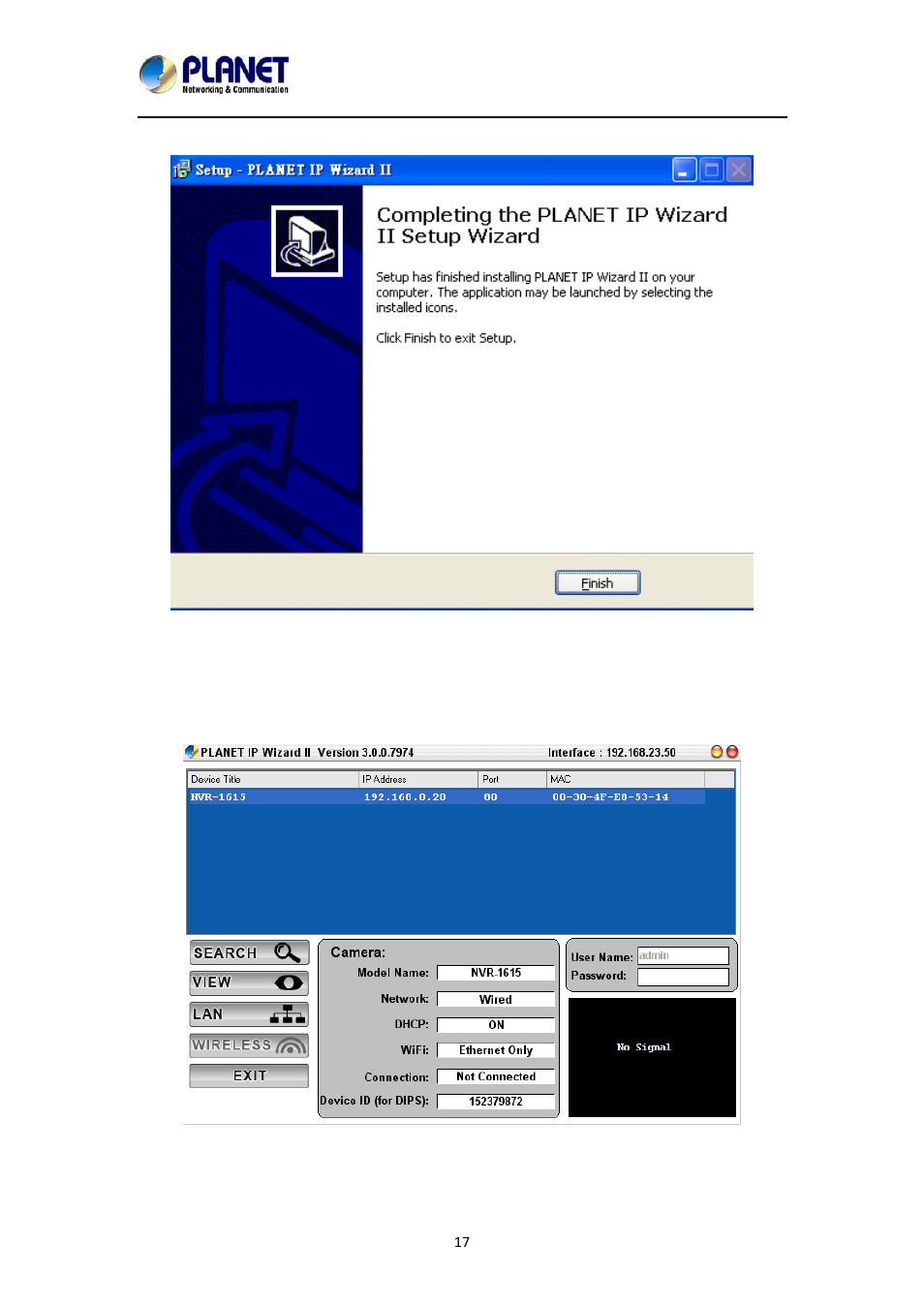 PLANET NVR-1615 User Manual | Page 17 / 57