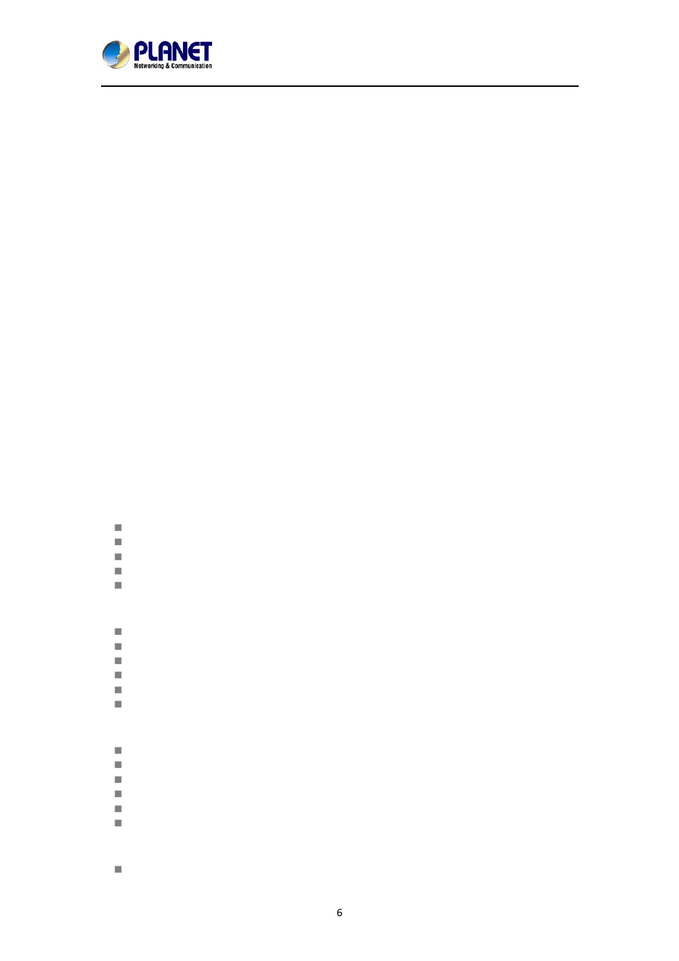 Chapter 1. product description, 1 product features | PLANET NVR-1615 User Manual | Page 6 / 57
