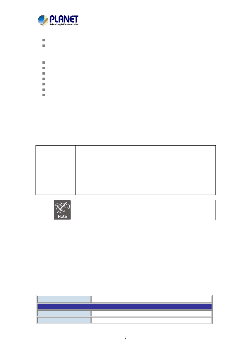 2 system requirements, 3 packet contents, 4 specifications | English | PLANET NVR-1615 User Manual | Page 7 / 57
