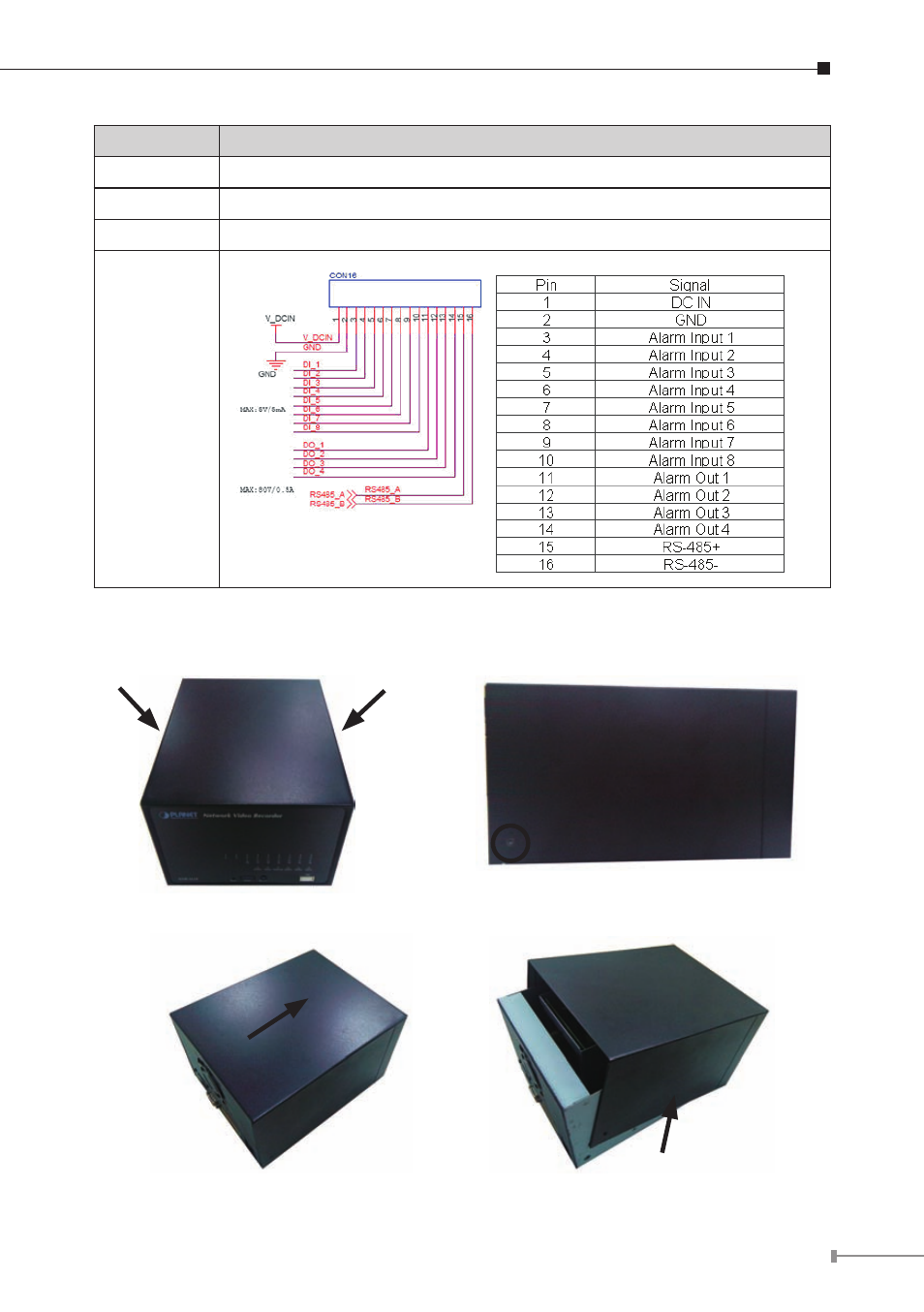 PLANET NVR-1620 User Manual | Page 13 / 28