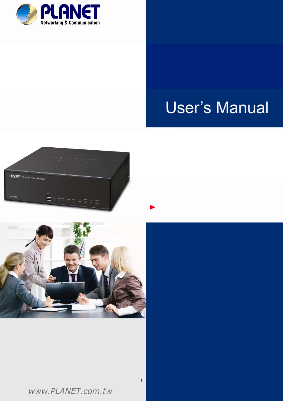 PLANET NVR-1620 User Manual | 138 pages