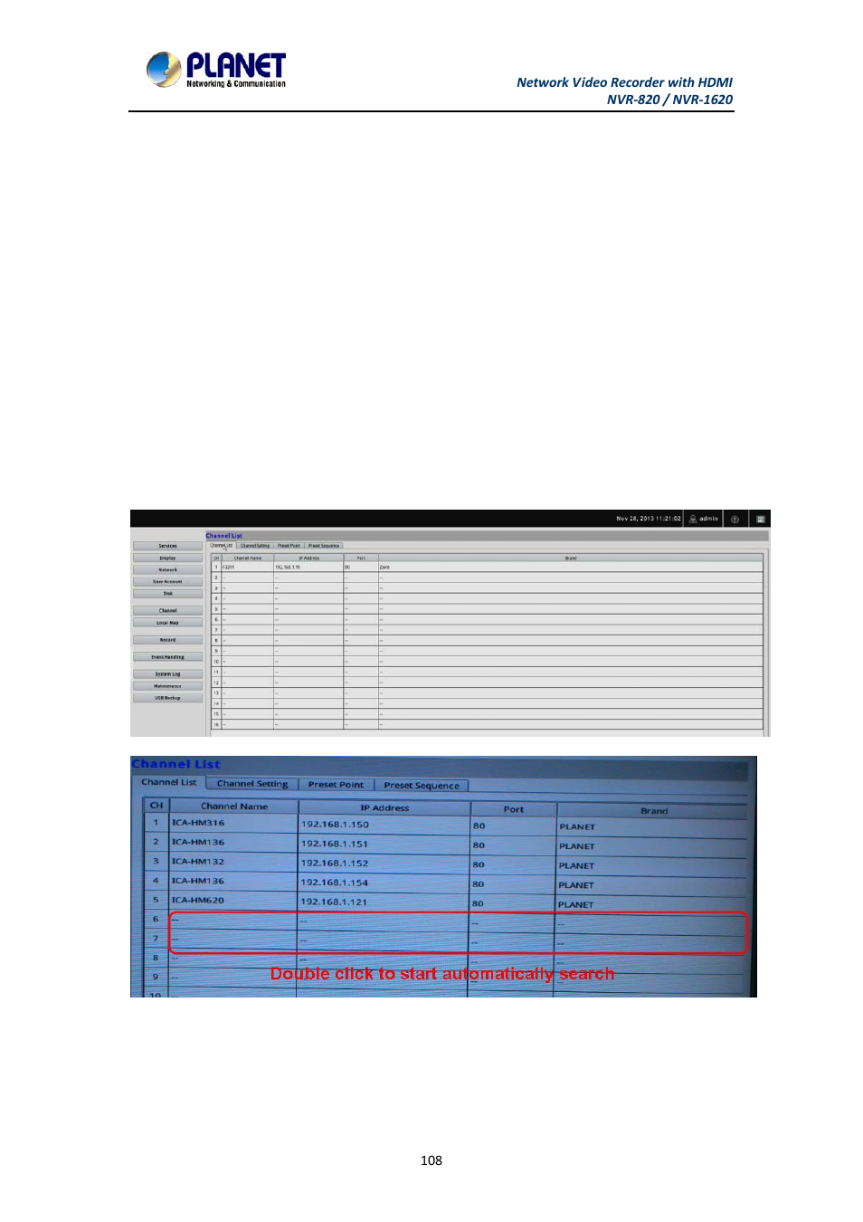 PLANET NVR-1620 User Manual | Page 108 / 138