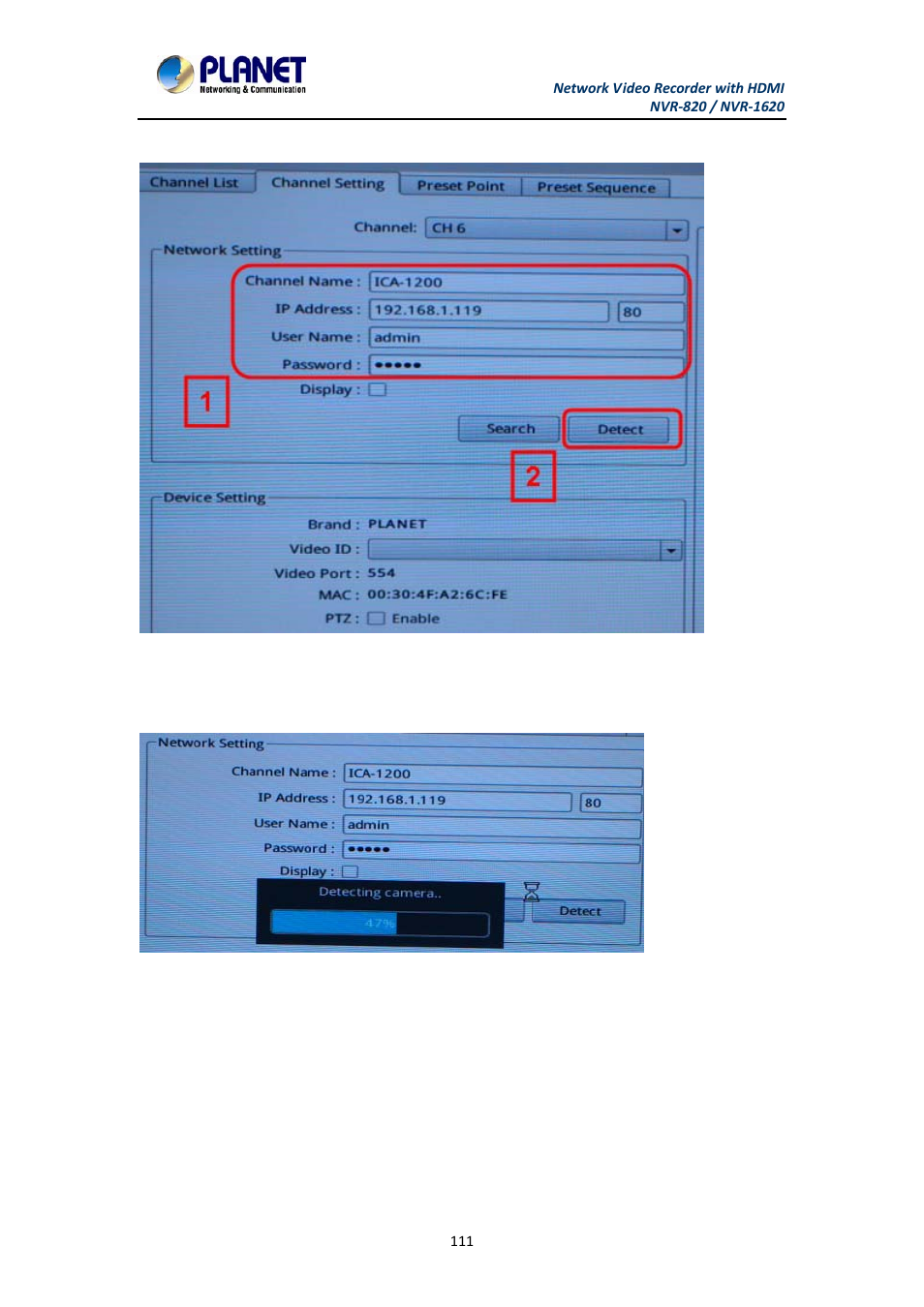 PLANET NVR-1620 User Manual | Page 111 / 138