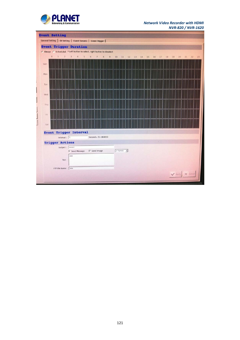 PLANET NVR-1620 User Manual | Page 121 / 138