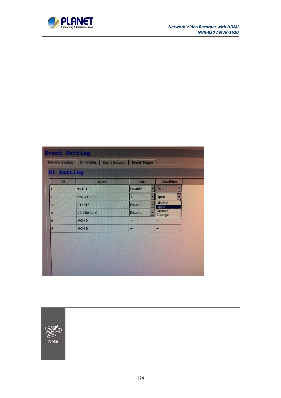 PLANET NVR-1620 User Manual | Page 124 / 138