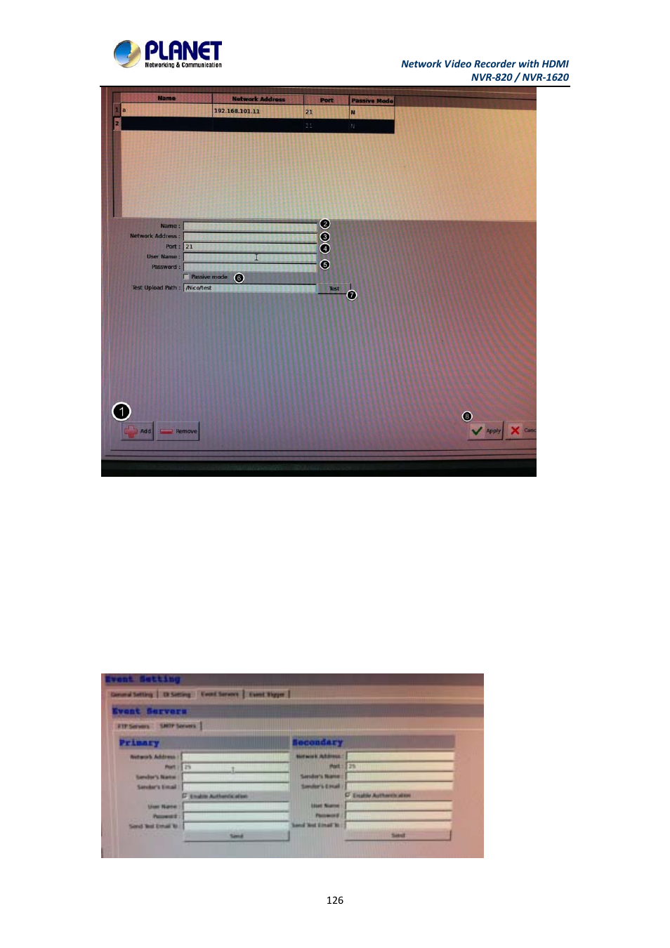 PLANET NVR-1620 User Manual | Page 126 / 138